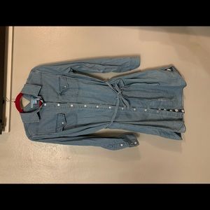 Draper James chambray shirt dress